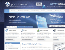 Tablet Screenshot of pro-evolve.co.uk